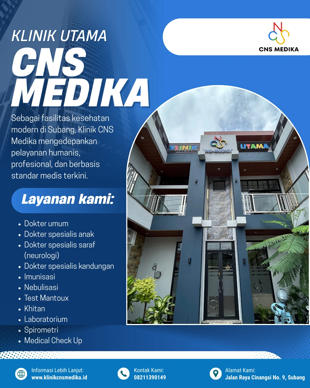 Klinik Terbaik di Cinangsi Subang | Klinik Utama CNS Medika