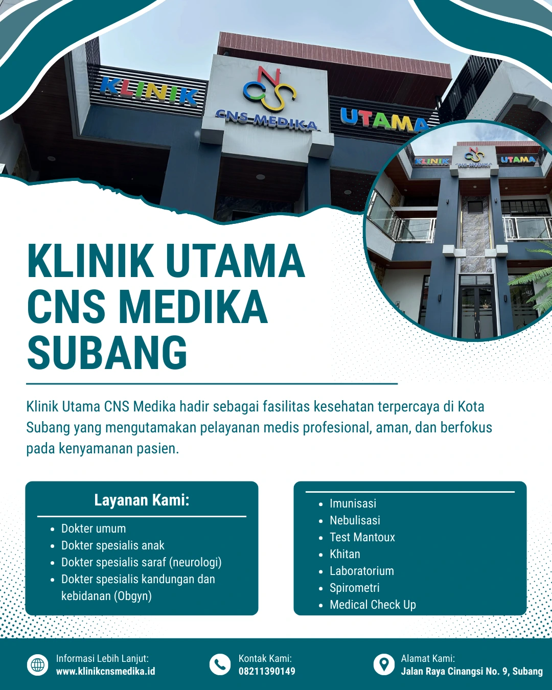 Klinik Terdekat di Subang Kota | Klinik CNS Medika