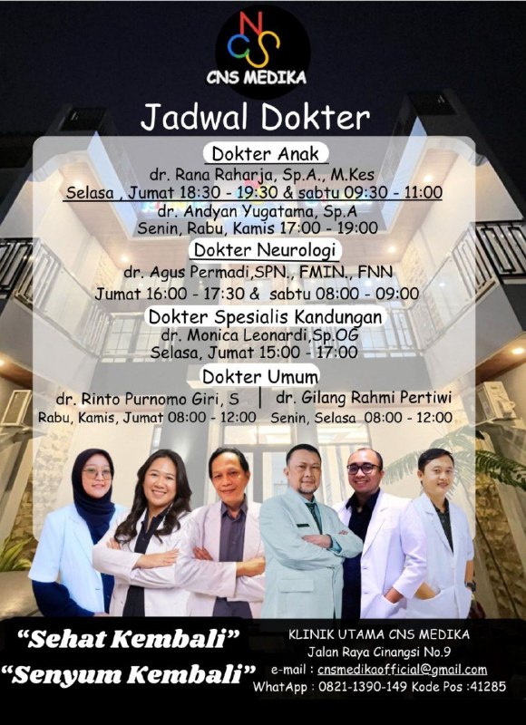 Nama Dokter dan Jadwal Praktek Klinik CNS Medika Subang