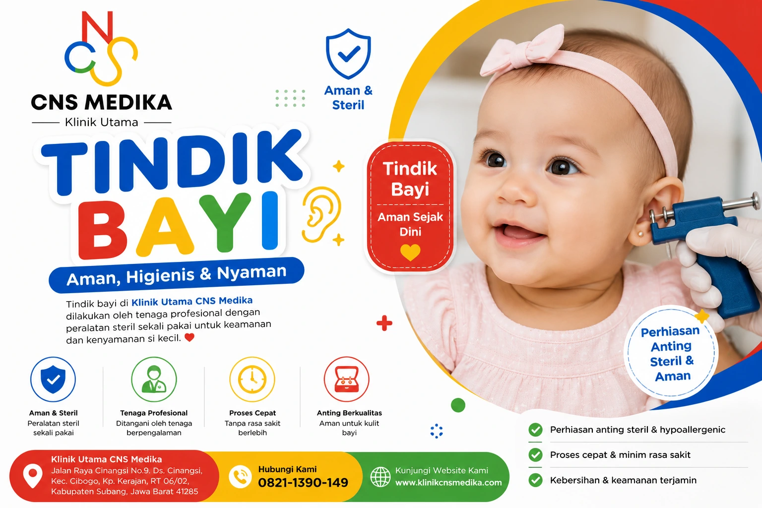 Tindik Bayi Subang - CNS Medika